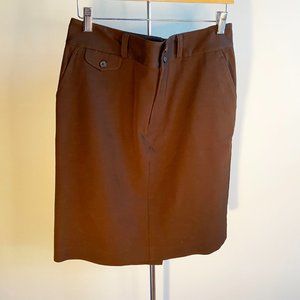 Ralph Lauren Chocolate Brown Pencil Skirt, Perfect Condition